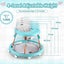3-In-1 Baby Walker Adjustable Stroller Kids Ride On Toy Black Mint Carousel 2