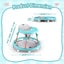 3-In-1 Baby Walker Adjustable Stroller Kids Ride On Toy Black Mint Carousel 10