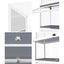 Display Cabinet Storage Shelf Clear Bookshelf Stand Rack Bookcase White Carousel 3