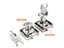 High Quality Zinc Alloy Drawer Lock Security Office Cabinet Lock Locker Door Carousel 4