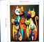 THE CATTAGE-Vibrant Cartoon Cat Paint By Numbers Make Some Colourful Home Decor Carousel 2