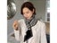Double Knit Instant Scarf Fashion Plaid Scarf Female Autumn Winter Thick Warm Carousel 5