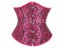 Pink Corset Underbust Top Wome Plus Size Waist Cincher Sexy Gothic Corpete Carousel 1
