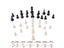 Chess Set 2.2inch King Figures Chess Game Pawns Figurine Backgammon Pieces Carousel 7
