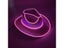 Hot Sale EL Wire Summer LED Light Up Masquerade Hat Luminous Neon Cowboy Hat Carousel 6