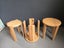 BRAND NEW SOLID OAK NEST TABLE/STOOL Carousel 5