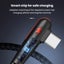NNBILI 120W Fast Charging USB To Type-C Cable Nylon Braided 90 ° Bend Design Carousel 5