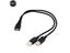 USB 2.0 And Cable USB Double Splitter Cable Female To USB 2 Male Power Carousel 3