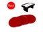 5 Pcs/Set 50mm ABS Plastic Mini Air Ice Hockey Pucks Ball Sport Tools Piece Carousel 4
