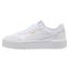 .PUMA Womens Carina Mia Sneakers - WHITE/GOLD -(402637-06) - CMW - R1L5 Carousel 1