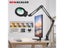 Long Swing Arms 5X/10X Magnifying Glass Lamp With 5 Color Adjust LED Lights Carousel 3