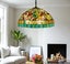 Large 46cm shade New Design Handmade Tiffany Pendant Light Carousel 2