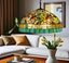 Large 46cm shade New Design Handmade Tiffany Pendant Light Carousel 1
