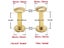 10sets Solid Brass Belt Screw Binding Chicago Book Screws Nail Stud Rivets For Carousel 4