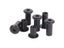 10pcs M3 M4 M5 M6 M8 Black Zin Plated Large Flat Hex Hexagon Socket Head Rivet Carousel 4