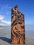 Tui and Flax Story Flute Pair - Garden Art by Pete Collins Carousel 3