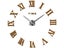 New Home Decoration Wall Clock Quartz Metal Mirror Wall Clocks Fashion Carousel 1