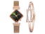 Women Square Watch Luxury Ladies Quartz Magnet Buckle Gradient Color Carousel 1