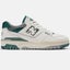 NEW BALANCE 550 SEA SALT WITH MARSH GREEN AND SHADOW GREY D Carousel 1