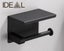 Stainless Steel Toilet Paper Holder with Cellphone Shelf Carousel 1
