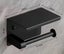 Stainless Steel Toilet Paper Holder with Cellphone Shelf Carousel 2
