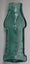 Lovely Antique Deep Aqua Green Australian Bengal Chutney Figural Bottle Carousel 2