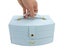 Travel Jewelry Case Portable 2 Layers PU Leather Jewelry Storage Holder Box w Carousel 4