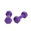 2x9kg Color Rubber Hex Dumbbells Carousel 4