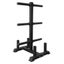 Olympic Size Plates Rack with 4 Barbell Holders Carousel 2