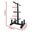 Olympic Size Plates Rack with 4 Barbell Holders Carousel 3