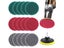 16 PCS Electric Drill Cleaning Brush Set Brush Attachments Set Scrub Pads Set wi Carousel 4