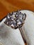 $1 - 9ct White Gold & CZ flower Ring 1.81gm Carousel 6