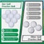 50 Pcs Solid Rubber Practice Golf Balls 45G for Indoor Outdoor Training Carousel 3