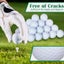 50 Pcs Solid Rubber Practice Golf Balls 45G for Indoor Outdoor Training Carousel 4