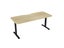 Knight's Haven 1800mm x 800mm Fixed Height Single Sided Desk, Black Frame, Sc... Carousel 5