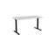 Knight's Haven 1500mm x 800mm Fixed Height Single Sided Desk, Black Frame, Ra... Carousel 1