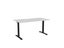 Knight's Haven 1600mm x 800mm Fixed Height Single Sided Desk, Black Frame, Sc... Carousel 1