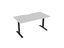Knight's Haven 1600mm x 800mm Fixed Height Single Sided Desk, Black Frame, Sc... Carousel 2