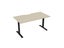 Knight's Haven 1600mm x 800mm Fixed Height Single Sided Desk, Black Frame, Sc... Carousel 4