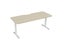 Knight's Haven 1800mm x 800mm Fixed Height Single Sided Desk, White Frame, Sc... Carousel 4