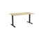 Knight's Haven 1500mm x 800mm Fixed Height Single Sided Desk, Black Frame, Ch... Carousel 5
