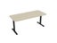 Knight's Haven 1800mm x 800mm Fixed Height Single Sided Desk, Black Frame, Ra... Carousel 4