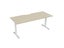 Knight's Haven 1800mm x 800mm Fixed Height Single Sided Desk, White Frame, Sc... Carousel 4