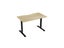 Knight's Haven 1200mm x 700mm Fixed Height Single Sided Desk, Black Frame, Sc... Carousel 5