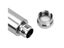 1/1.5/5OZ Pocket Wine Hip Flask Tubular Pot Wine Bottle Polished Stainless Carousel 13
