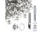 200sets Metal Eyelet Grommet Punch Installer Tool Set For Belt Clothes Canvas Carousel 8