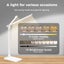 Emitto Desk Study Lamp LED Bedside Table Reading Light Foldable Dimmable USB Carousel 4