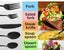 Toque Stainless-Steel Cutlery Set Travel Knife Fork Spoon Glossy Black 30Pcs Carousel 5