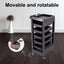 Hair Salon Trolley Tool Storage Cart Spa Beauty Stand 6 Tier Carousel 5