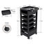 Hair Salon Trolley Tool Storage Cart Spa Beauty Stand 6 Tier Carousel 7